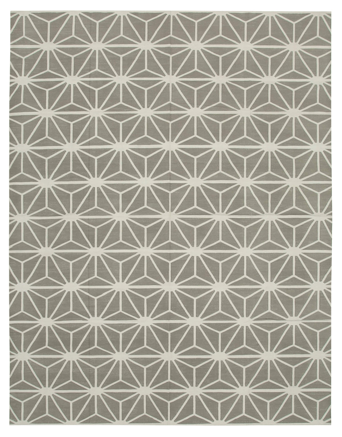 9x12 Grey Dhurrie Rug - 32698
