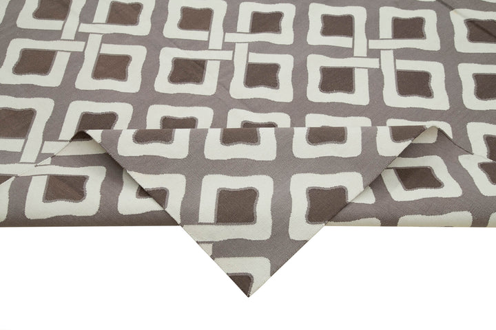 9x12 Brown Dhurrie Rug - 32702