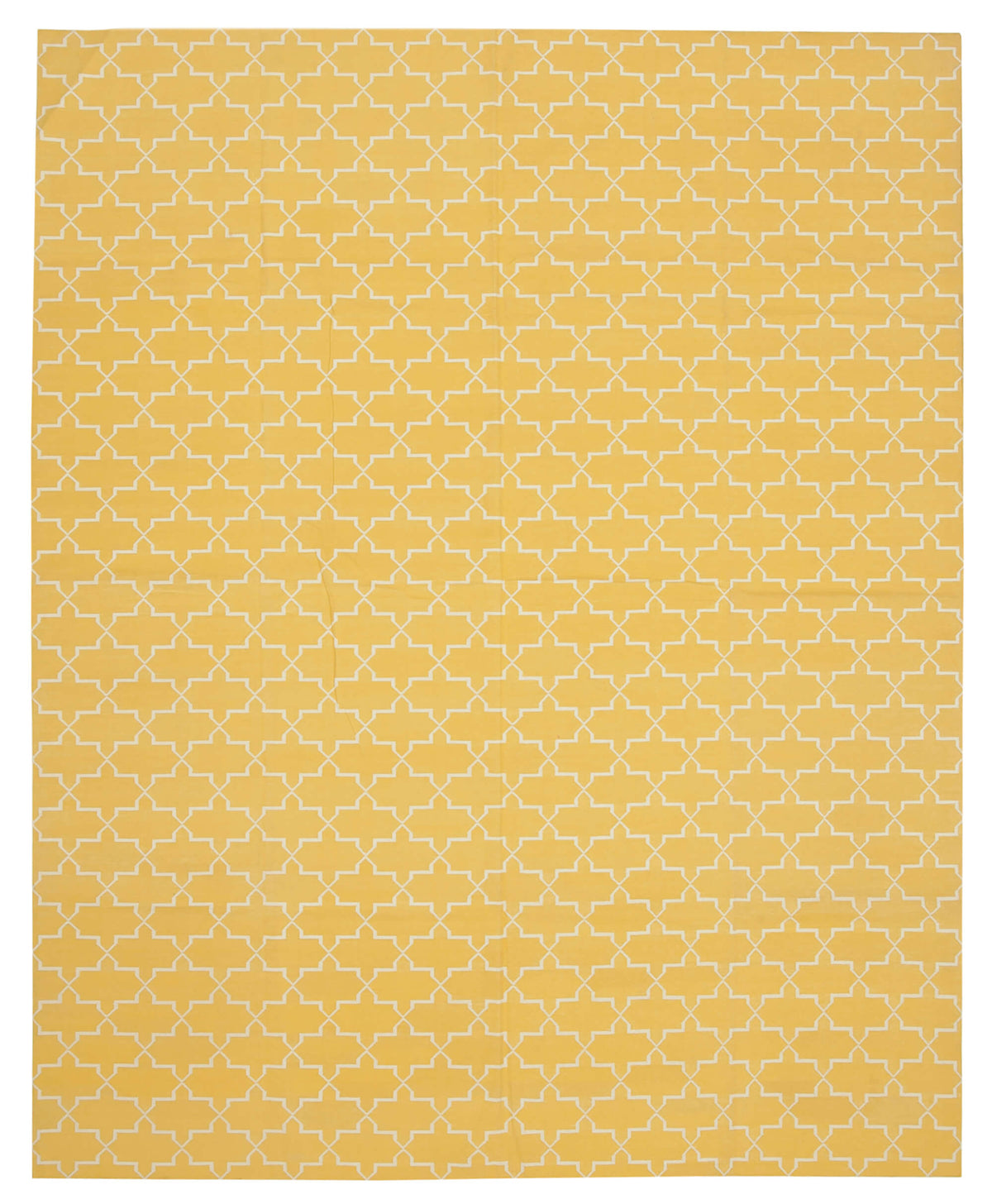 9x12 Yellow Dhurrie Rug - 32704