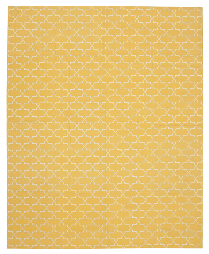 9x12 Yellow Dhurrie Rug - 32704
