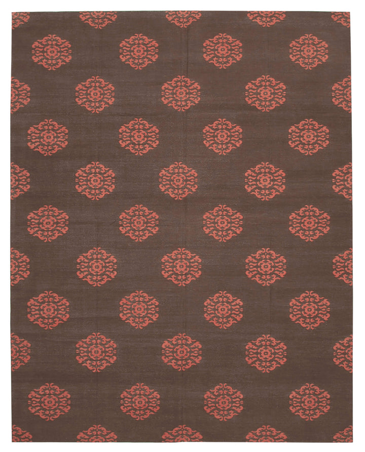 9x12 Brown Dhurrie Rug - 32706