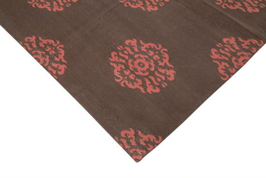 9x12 Brown Dhurrie Rug - 32706