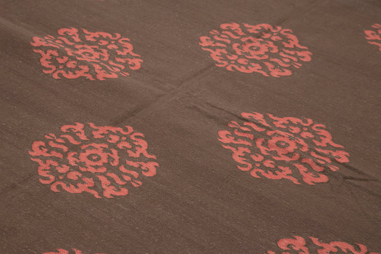 9x12 Brown Dhurrie Rug - 32706