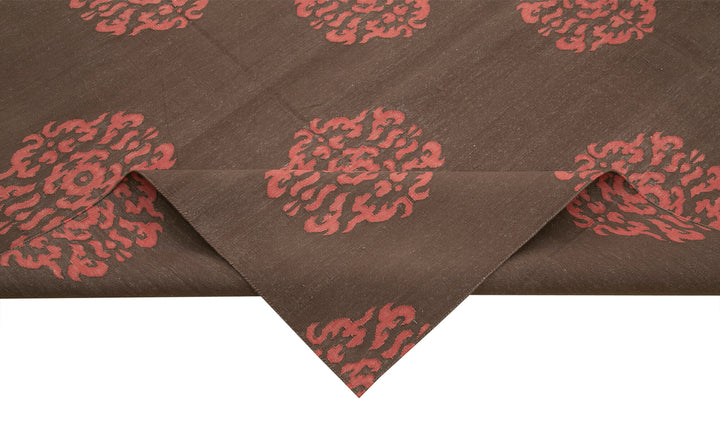 9x12 Brown Dhurrie Rug - 32706