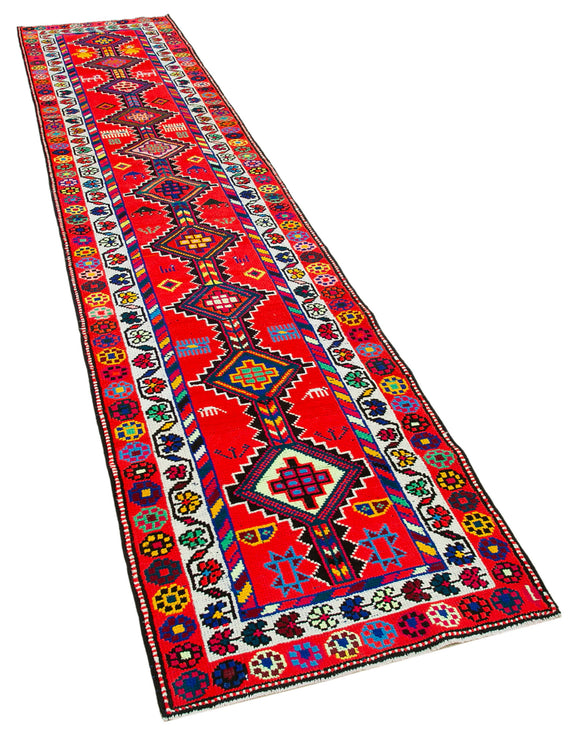 3x13 Multicolor Boho Runner Rugs - 32741