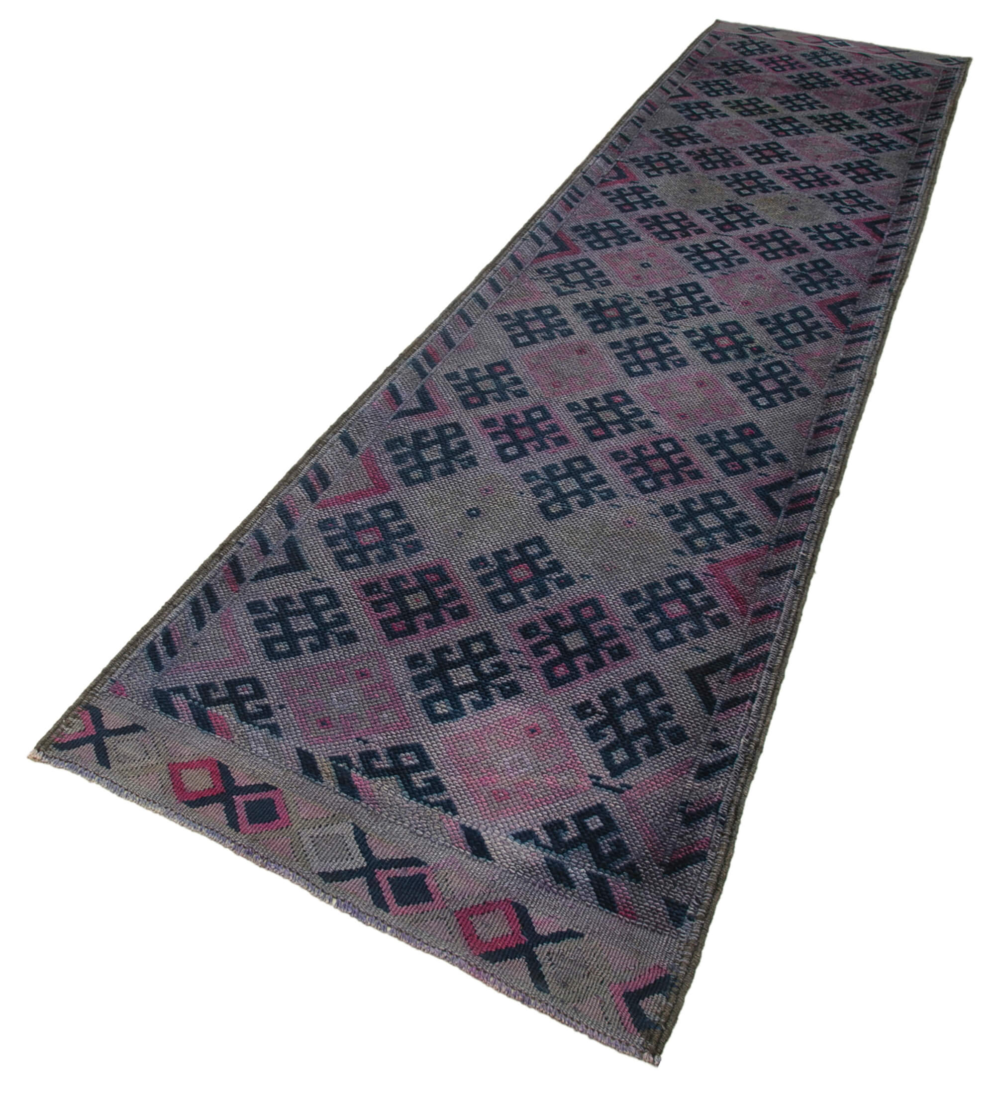 3x13 Purple Boho Runner Rugs - 32752