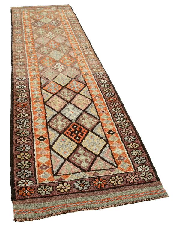 3x11 Brown Boho Runner Rugs - 32764