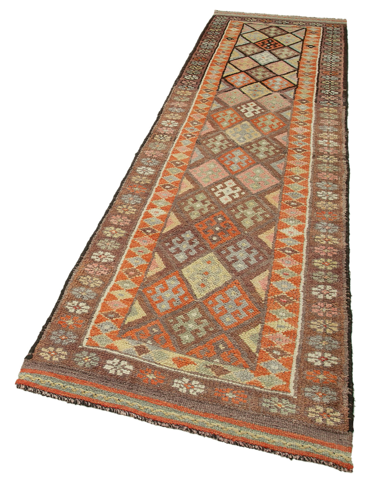 3x11 Brown Boho Runner Rugs - 32764