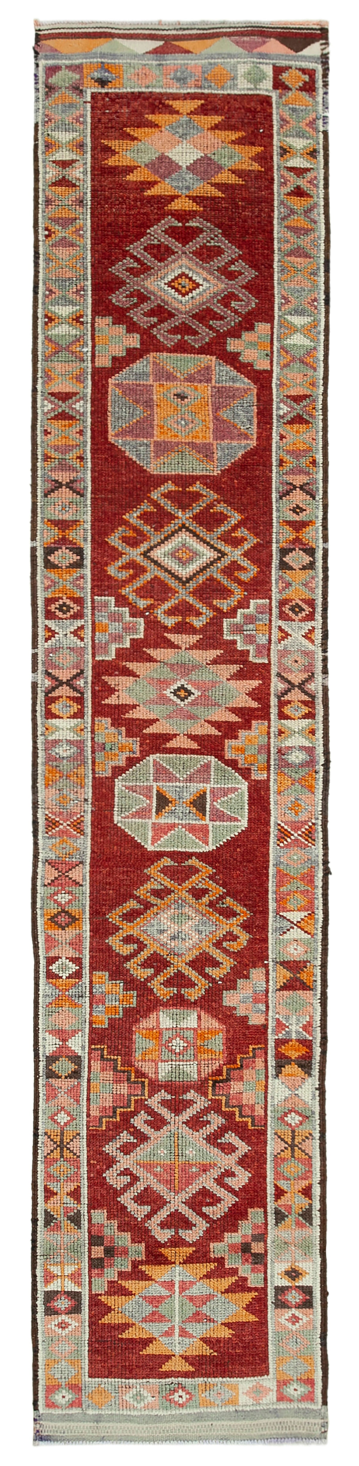 3x13 Red Boho Runner Rugs - 32769