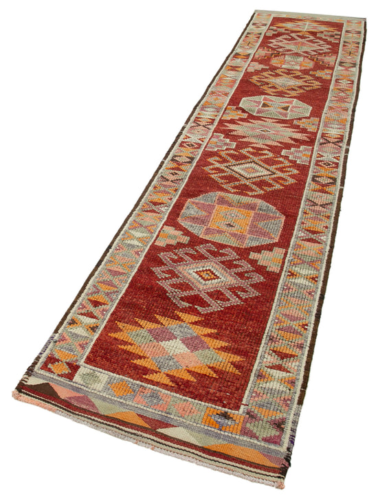 3x13 Red Boho Runner Rugs - 32769