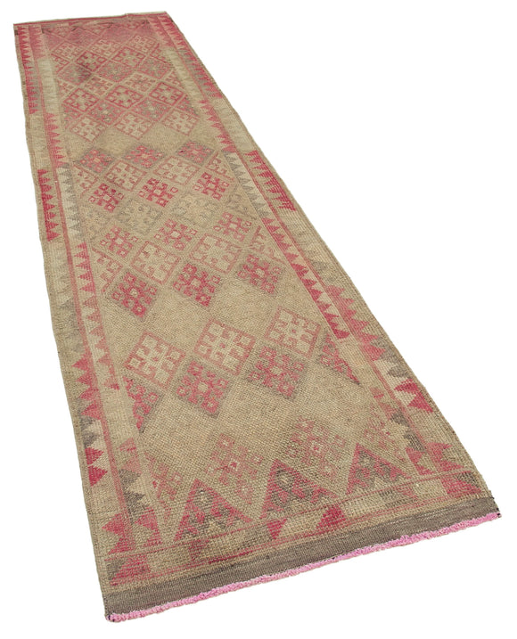 3x11 Beige Boho Runner Rugs - 32776