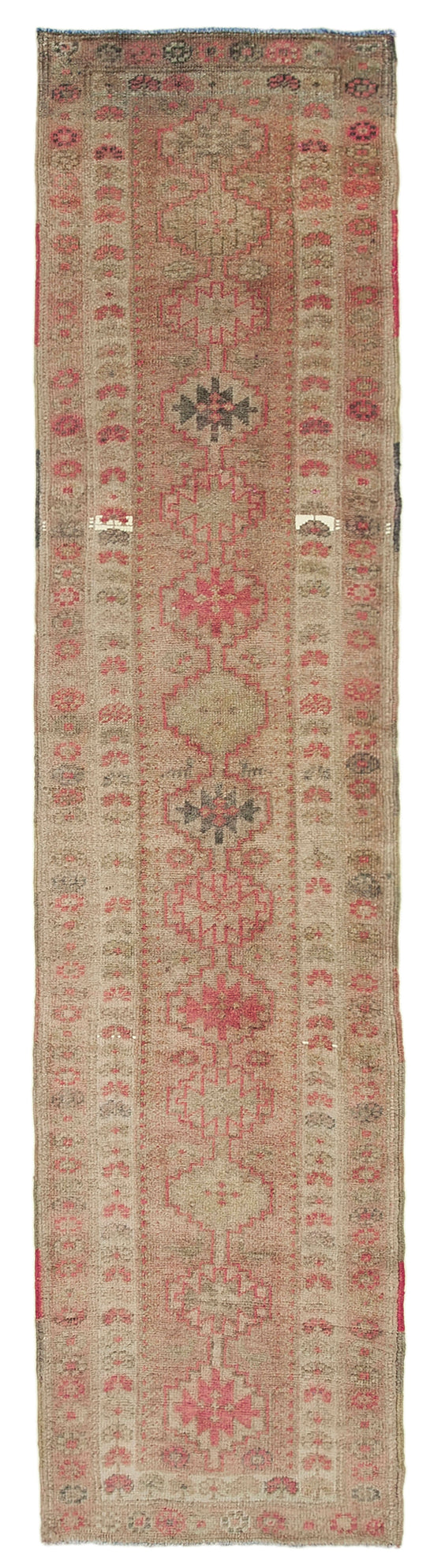 2x11 Beige Boho Runner Rugs - 32798