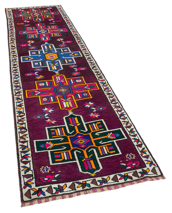 3x11 Multicolor Boho Runner Rugs - 32809