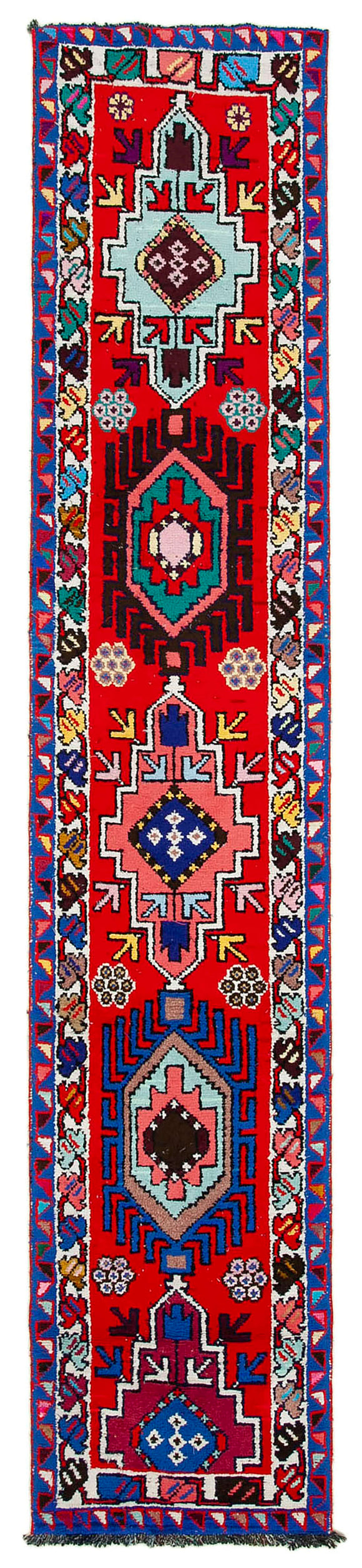 3x13 Red Boho Runner Rugs - 32833