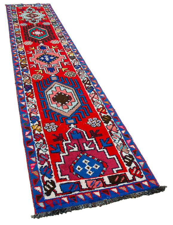 3x13 Red Boho Runner Rugs - 32833