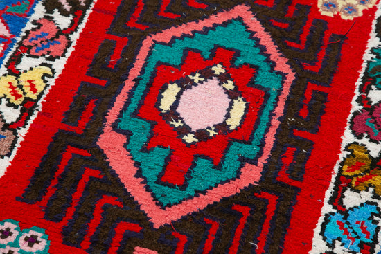 3x13 Red Boho Runner Rugs - 32833