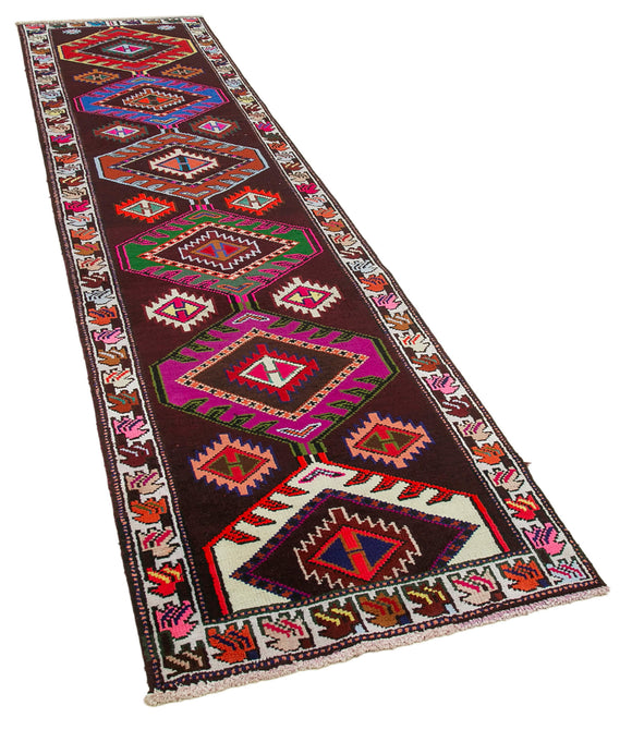3x12 Multicolor Boho Runner Rugs - 32843