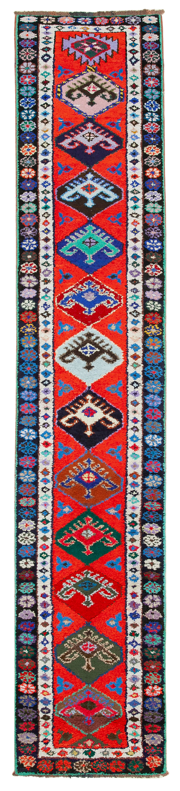 3x13 Red Boho Runner Rugs - 32871