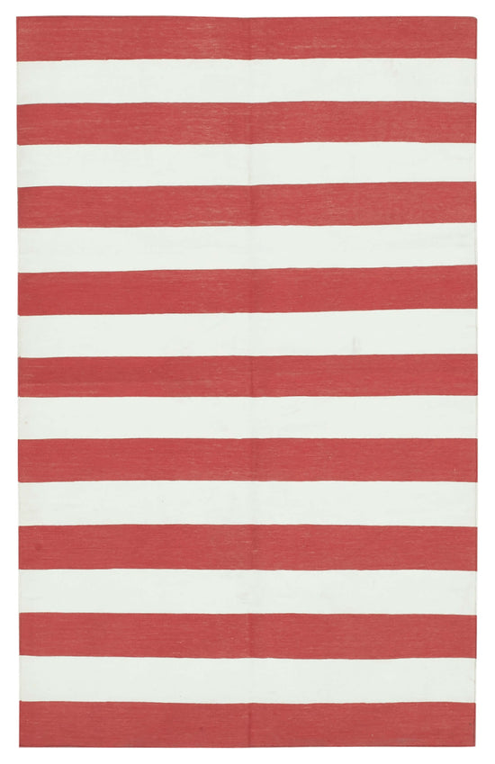 3x6 Red Dhurrie Rug - 32929