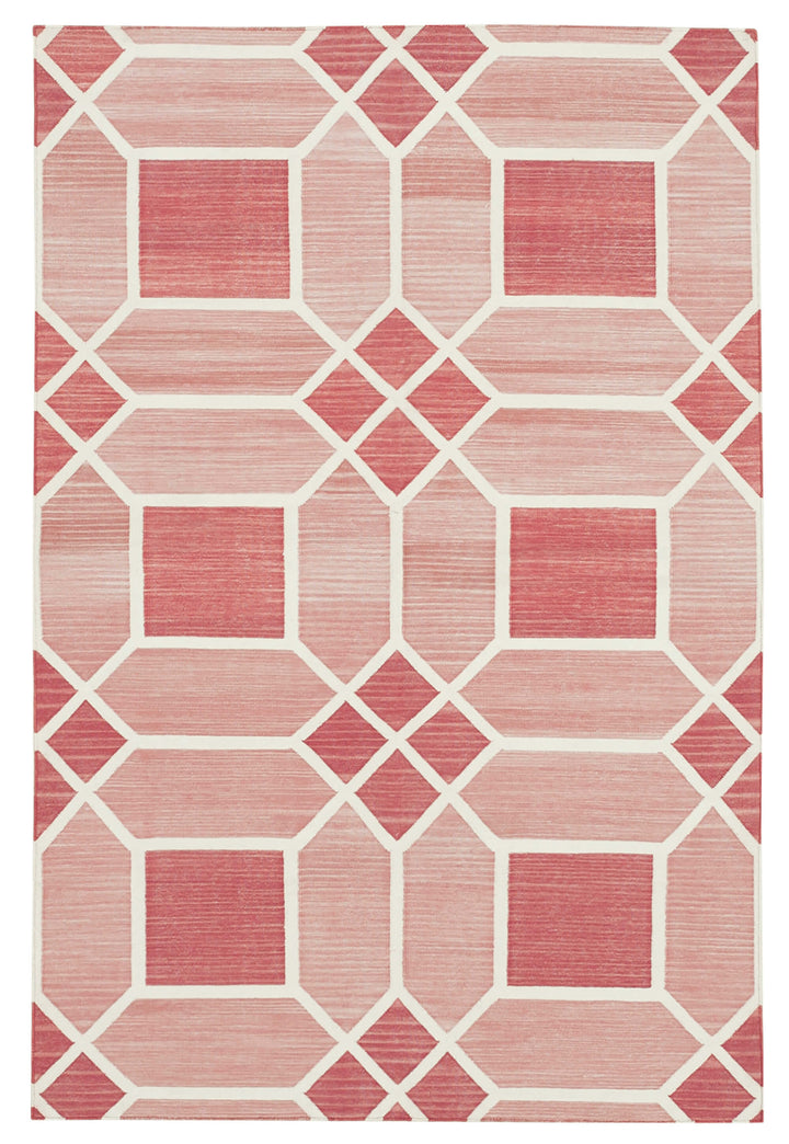 4x5 Red Dhurrie Rug - 32931