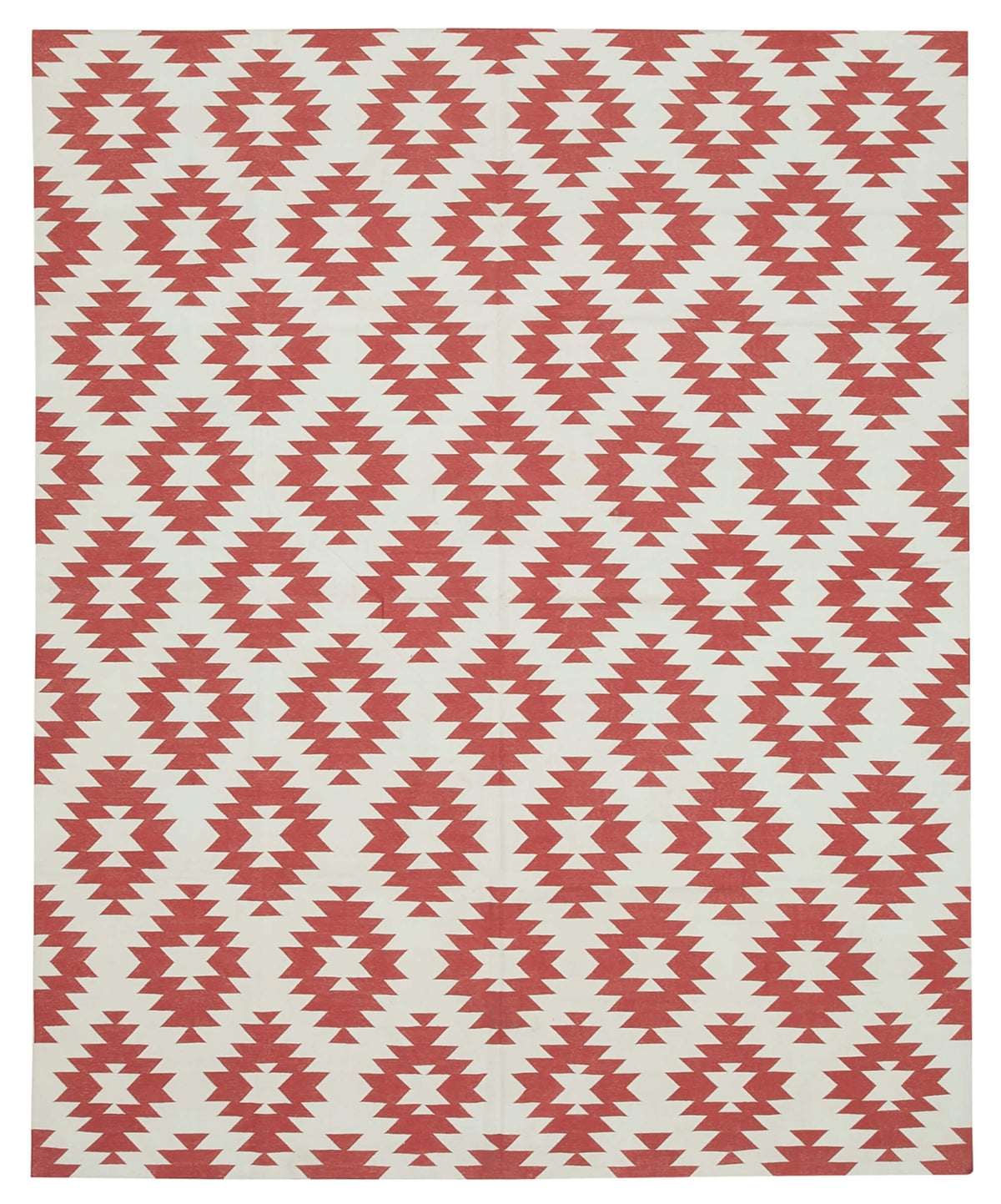 8x10 Red Dhurrie Rug - 32934