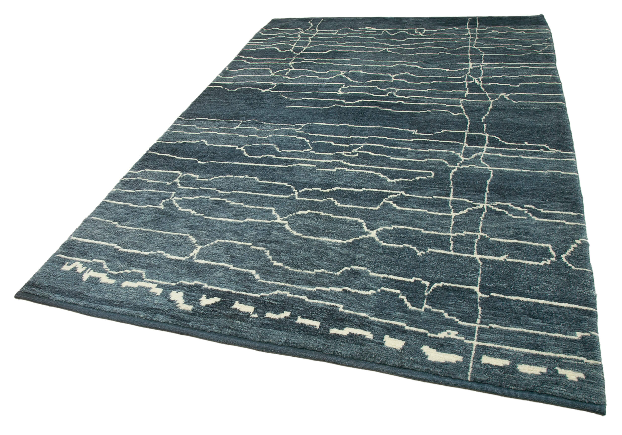 6x9 Blue Moroccan Rug - 32955