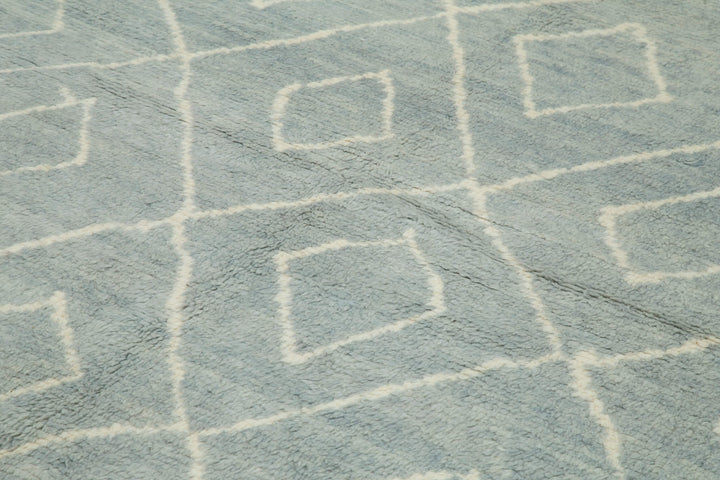 9x13 Blue Moroccan Rug - 32979