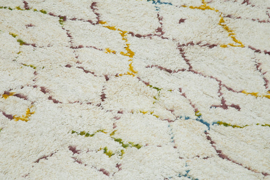 7x10 White Moroccan Rug - 32994