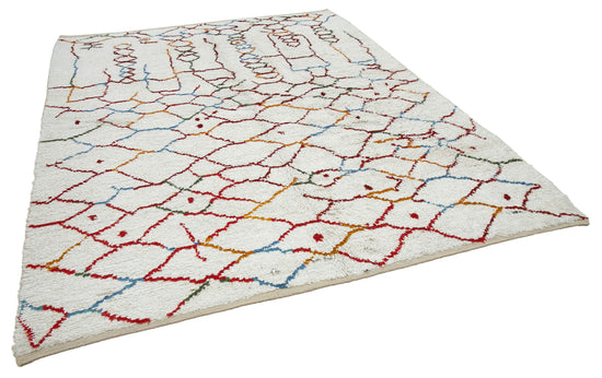 8x9 White Moroccan Rug - 32998