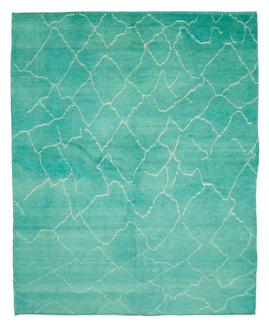 8x10 Turquoise Moroccan Rug - 33008