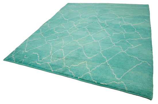 8x10 Turquoise Moroccan Rug - 33008