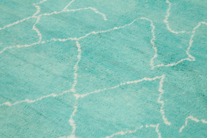 8x10 Turquoise Moroccan Rug - 33008