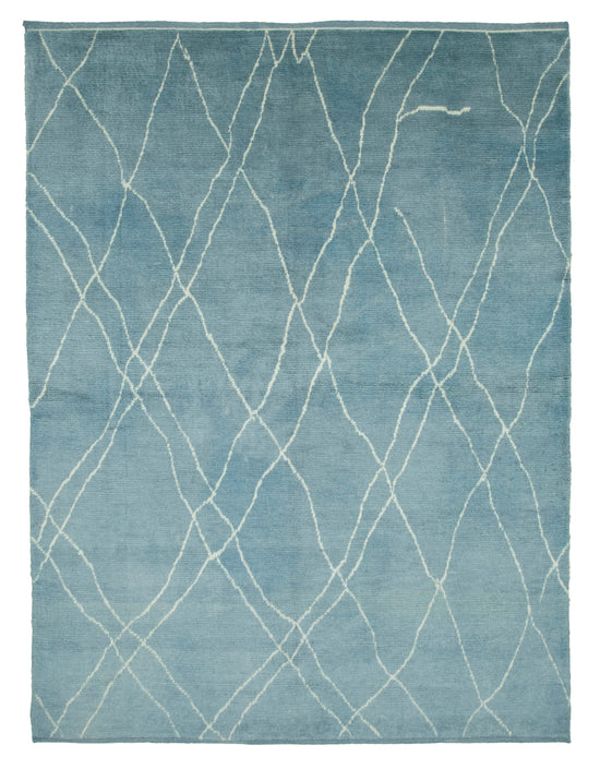 8x10 Blue Moroccan Rug - 33011