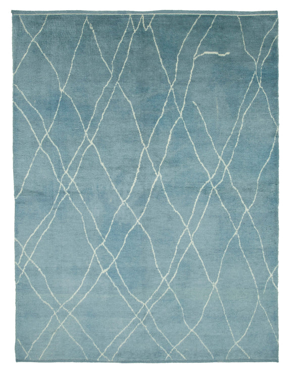 8x10 Blue Moroccan Rug - 33011