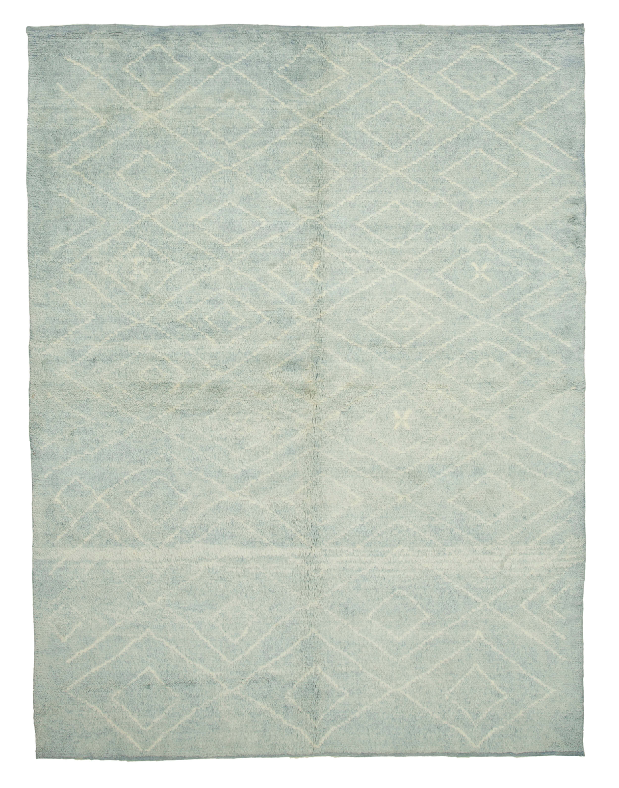 8x10 Blue Moroccan Rug - 33013