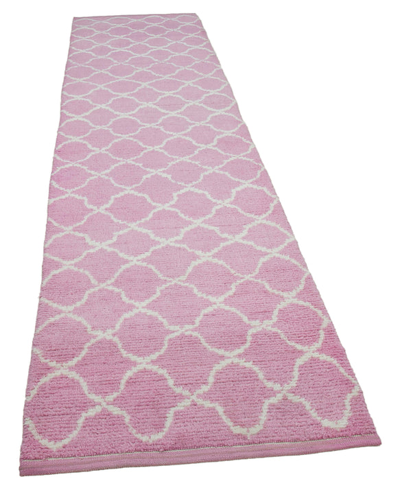 3x12 Pink Moroccan Runner Rug - 33035