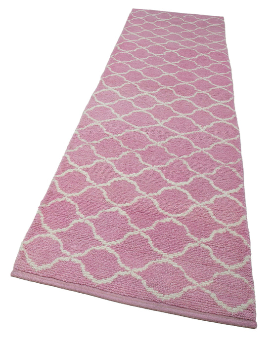 3x12 Pink Moroccan Runner Rug - 33035