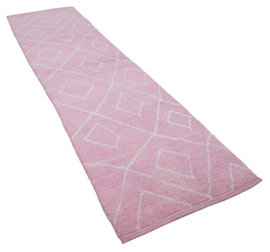3x10 Pink Moroccan Runner Rug - 33039