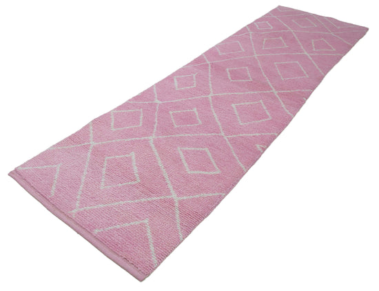 3x10 Pink Moroccan Runner Rug - 33039