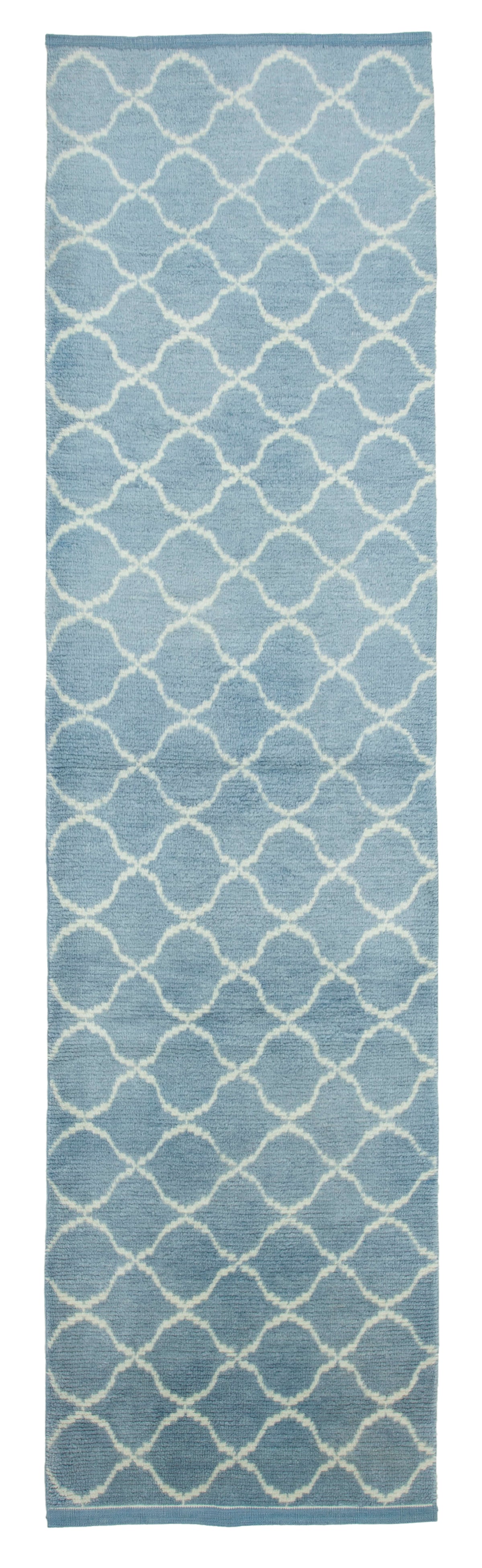 3x12 Blue Moroccan Runner Rug - 33043