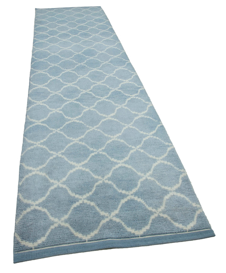 3x12 Blue Moroccan Runner Rug - 33043