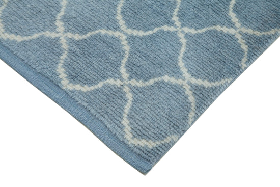3x12 Blue Moroccan Runner Rug - 33043