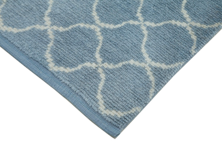 3x12 Blue Moroccan Runner Rug - 33043