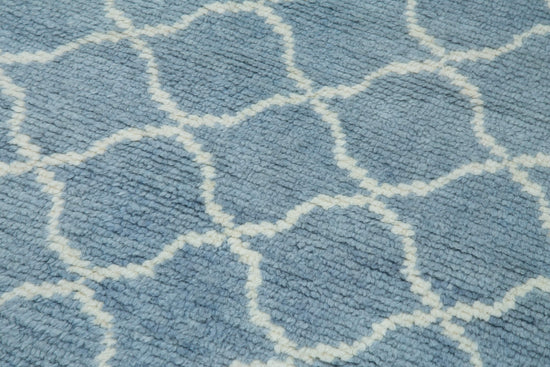 3x12 Blue Moroccan Runner Rug - 33043
