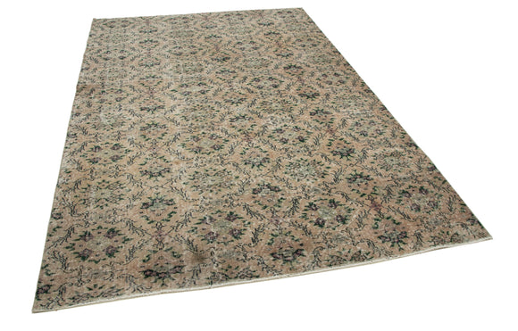 6x9 Orange Bohemian Rug  - 33054