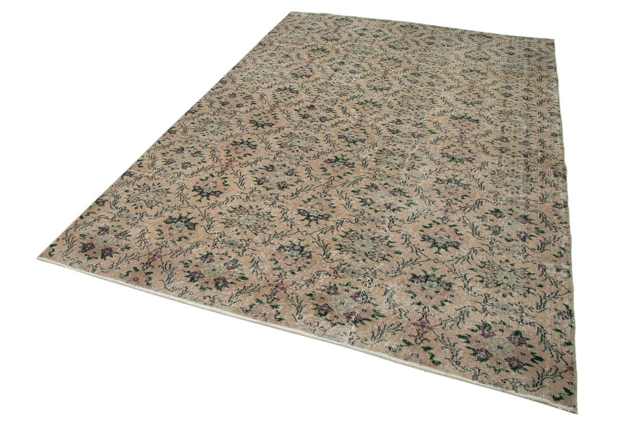 6x9 Orange Bohemian Rug  - 33054