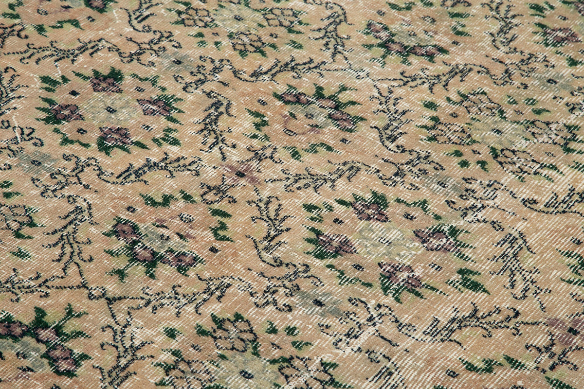 6x9 Orange Bohemian Rug  - 33054