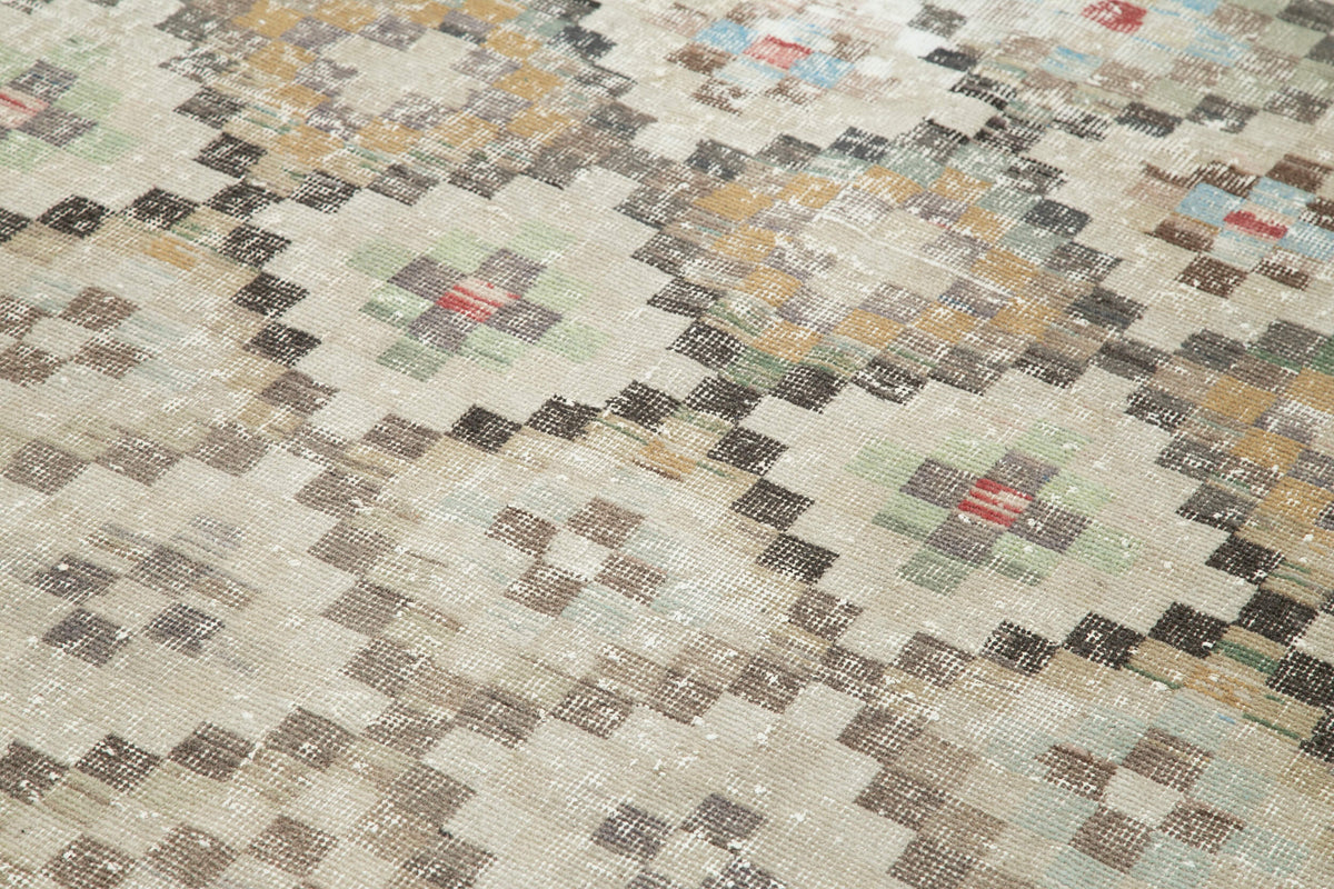 5x9 Multicolor Bohemian Rug  - 33060