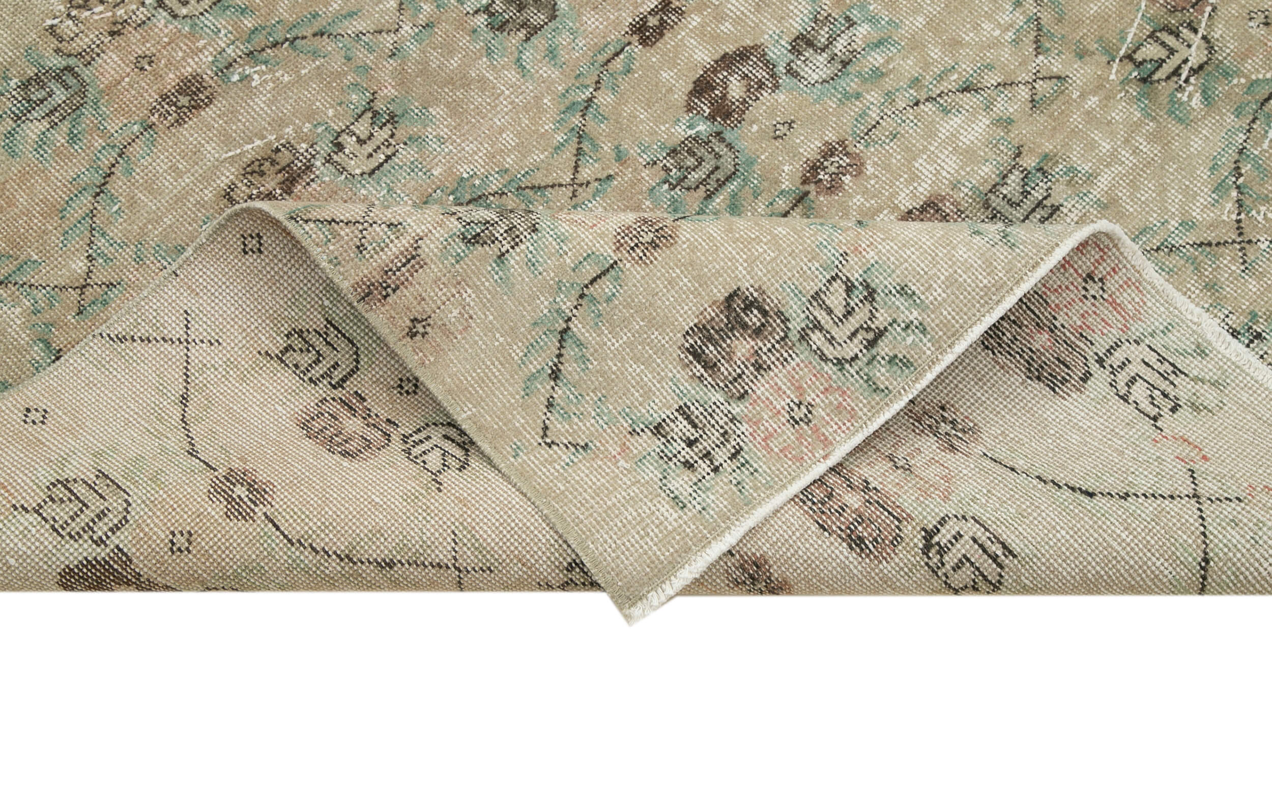 5x9 Beige Bohemian Rug  - 33061