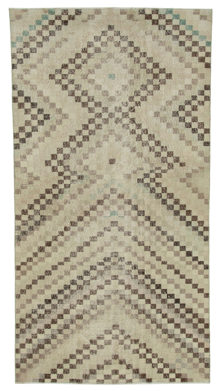 5x9 Beige Bohemian Rug  - 33063
